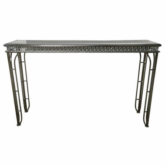 DKD Home Decor Konzola DKD Home Decor Srebrno kovinsko ogledalo 120 x 30 x 74 cm