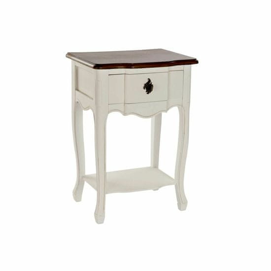 DKD Home Decor Stranska mizica DKD Home Decor Bela Rjava Večbarvna 48 x 34 x 67,5 cm