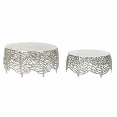 DKD Home Decor Stranska mizica DKD Home Decor Aluminij (2 kosa) (52 x 52 x 25 cm) (63,5 x 63,5 x 30,5 cm)