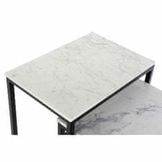 DKD Home Decor komplet 3 miz, marmor/železo