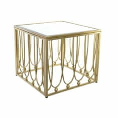 DKD Home Decor Stranska mizica DKD Home Decor Zrcalo Zlata kovina MDF (57 x 57 x 52 cm)