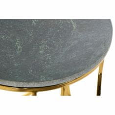 DKD Home Decor Komplet 2 miz DKD Home Decor Black Golden Metal Marble (40 x 40 x 62 cm) (2 enoti)
