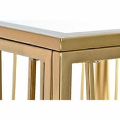 DKD Home Decor Stranska mizica DKD Home Decor Zrcalo Zlata kovina MDF (57 x 57 x 52 cm)
