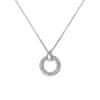 Hot Diamonds Forever DP901 bleščeča srebrna ogrlica z diamantnim topazom (verižica, obesek)