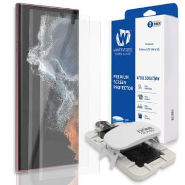 slomart kaljeno steklo whitestone dome glass 2 paket galaxy s22 ultra