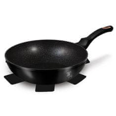 shumee Ponev WOK z marmornato površino 30 cm Black Rose Collection BH-6178