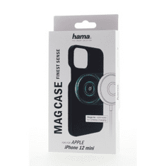 Hama MagCase Finest Sense, ovitek za Apple iPhone 12 mini, črn