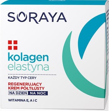 Soraya kolagen-elastin regeneracijska dnevna in nočna polbogata krema za obraz 50 ml