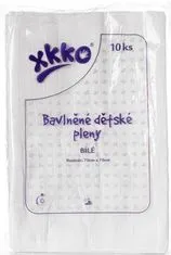XKKO Bombažne plenice KIKKO Classic 80x80 (10 kosov) - bele
