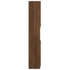 Vidaxl Kopalniška omarica rjavi hrast 32x34x188,5 cm konstruiran les