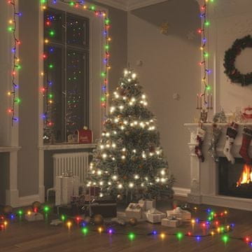 Vidaxl Lučke s 400 LED diodami večbarvne 40 m 8 učinkov IP44
