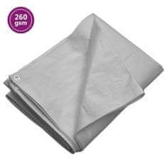 Greatstore Ponjava 260 g/m² 3x3 m siva HDPE