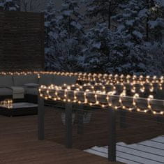 Greatstore Svetlobna veriga s 120 LED lučkami toplo bela 5 m PVC