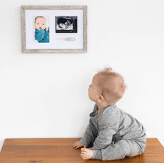 Pearhead rustikalni okvir - slika, sonogram in porodna ID zapestnica