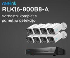 Reolink RLK16-800B8-A varnostni komplet, 1x snemalna enota, 4TB, HDD, 8x IP kamera B800, 4K UHD, IR LED, IP66