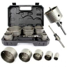 Silver Tools Set 6 diamantnih kronskih žag SDS plus