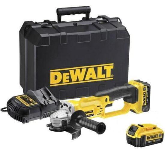 shumee DEWALT KOTNI BRUSILNIK 18V 125mm 2 x 4 0Ah XR LI-ION DCG412M2