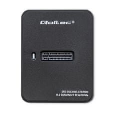 Qoltec Priklopna postaja Qoltec SSD M.2 SATA/PCIe | NGFF/NVMe | USB 3.1