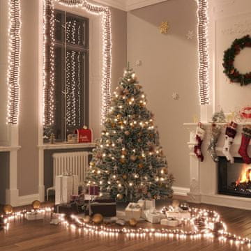 Vidaxl vidaXL LED verižne luči, 3000 toplo belih diod, 23 m, PVC