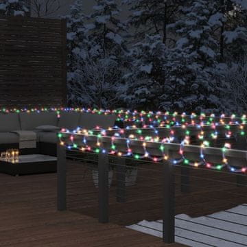 Vidaxl vidaXL Vrvna svetilka, 1200 LED diod, večbarvna, 50 m, PVC