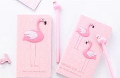 Aga Darilni set Aga Notebook s perjem Flamingo
