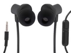 L-BRNO Žične slušalke s 3,5-milimetrskim priključkom Jack Black