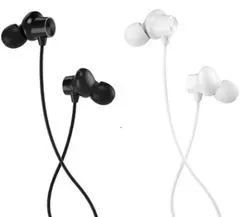 L-BRNO Žične slušalke za ušesa tipa c črne barve