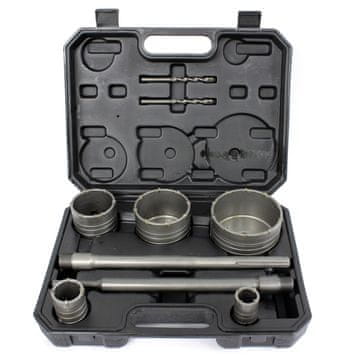 Silver Tools Set 9 diamantnih kronskih žag SDS plus in SDS MAX