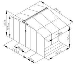 Rojaplast LUKE A-2 vrtna uta