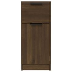 Vidaxl Komoda 2 kosa rjavi hrast 30x30x70 cm konstruiran les