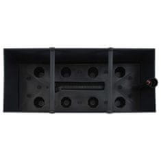Vidaxl Visoka vrtna greda antracit 60x25x46 cm PP ratan