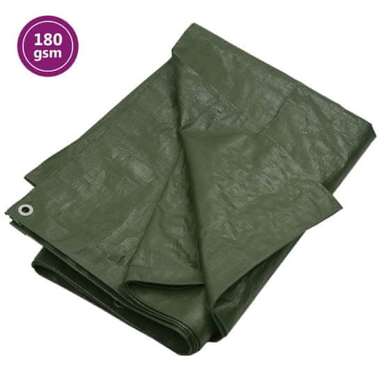 Greatstore Ponjava 180 g/m² 6x10 m zelena HDPE