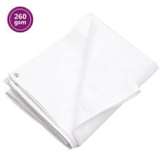 Greatstore Ponjava 260 g/m² 2x3 m bela HDPE
