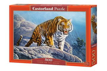 JOKOMISIADA Puzzle 500 el. Tiger na skalah