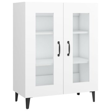 Vidaxl Komoda bela 69,5x34x90 cm inženirski les