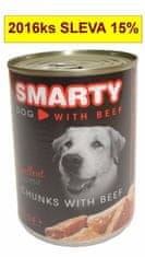 Smarty Dog Kosmiči govejega mesa, pločevinka 410 g