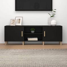 Vidaxl TV omarica črna 150x30x50 cm konstruiran les