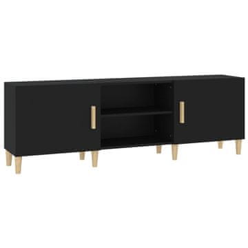 Vidaxl TV omarica črna 150x30x50 cm konstruiran les