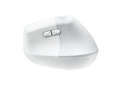 Logitech Lift miška za Mac, vertikalna, ergonomska, bela (910-006477) - odprta embalaža