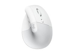 Logitech Lift miška za Mac, vertikalna, ergonomska, bela (910-006477) - odprta embalaža
