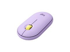 Logitech Pebble M350 miška, brezžična, vijolična (910-006752)