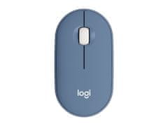 Logitech Pebble M350 miška, brezžična, modra (910-006753)
