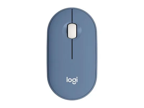 Logitech Pebble M350 miška, brezžična, modra (910-006753)