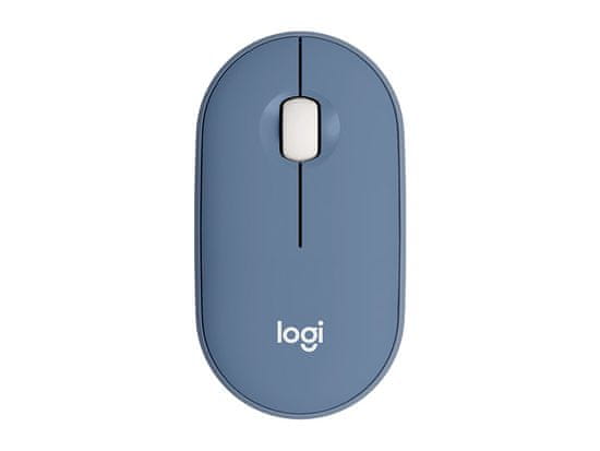 Logitech Pebble M350 miška, brezžična, modra (910-006753)