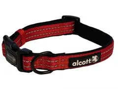 Alcott odsevna ovratnica za pse Adventure svetlo rdeča velikost S