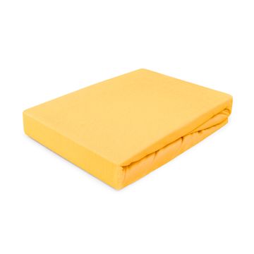 Darymex Rjuha z elastiko 80x160, elastičen jersey, 100% bombaž, rumene barve