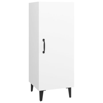 Vidaxl Komoda bela 34,5x34x90 cm konstruiran les