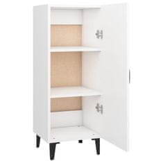 Vidaxl Komoda bela 34,5x34x90 cm konstruiran les