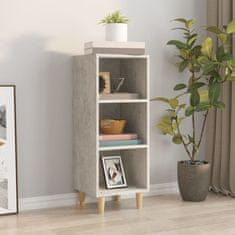 Vidaxl Komoda betonsko siva 34,5x32,5x90 cm konstruiran les