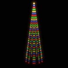 Greatstore Novoletna jelka iz 310 pisanih LED lučk 300 cm